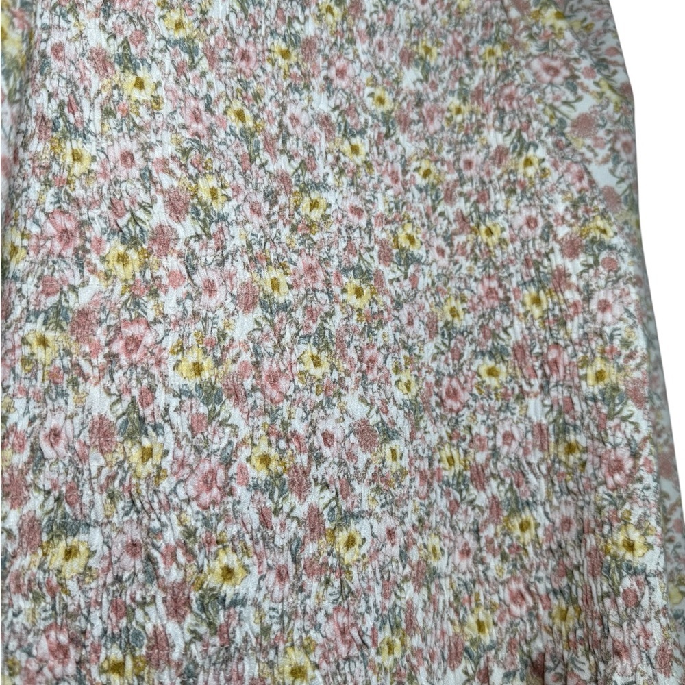 Ava Rose Floral Long Sleeve Blouse Women’s Medium Casual Boho Top - Picture 4 of 8